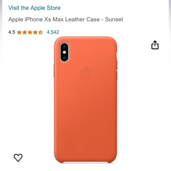 Apple Leather Case for iPhone XS Max - Sunset - Picture 6 of 6